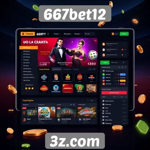 Interface do usuário intuitiva no 667bet12